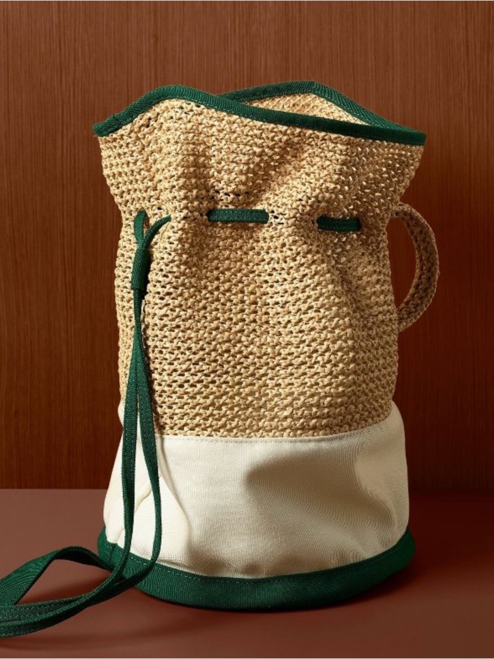 NWT Rosie Assoulin x Target Woven Drawstring Tote